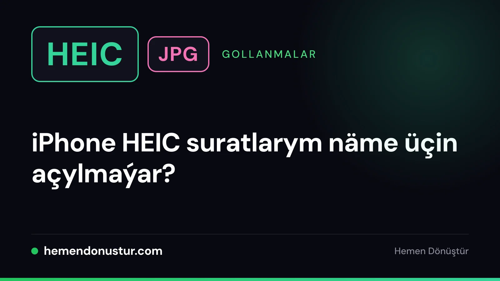 Açylmaýan HEIC suratlary boýunça gollanmanyň örtük suraty