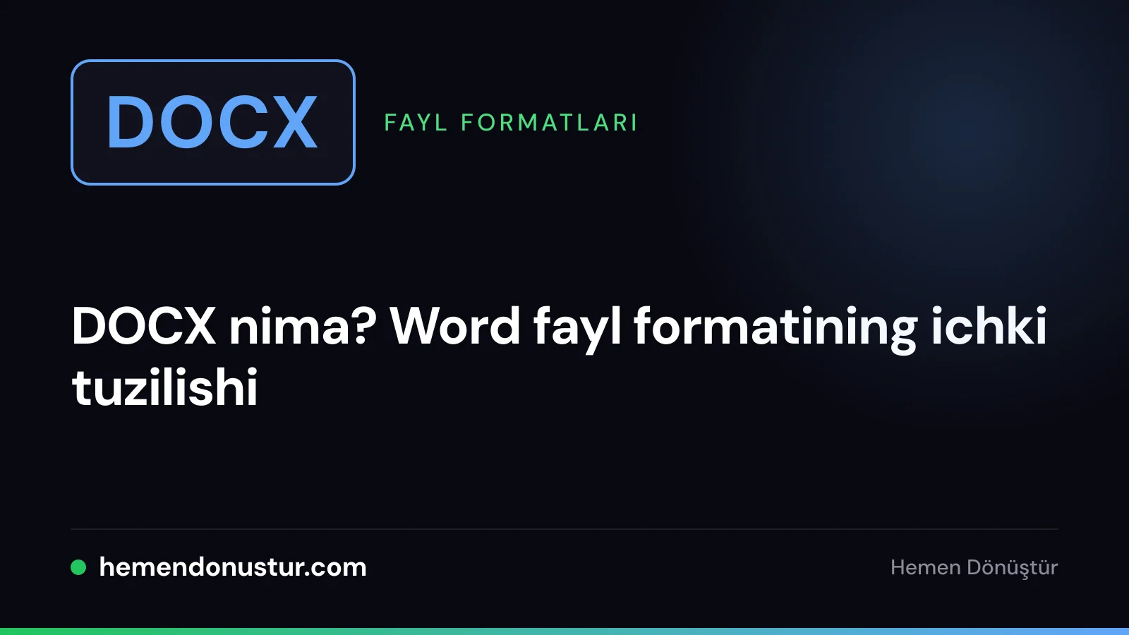 DOCX yozuvli koʻk fayl nishoni