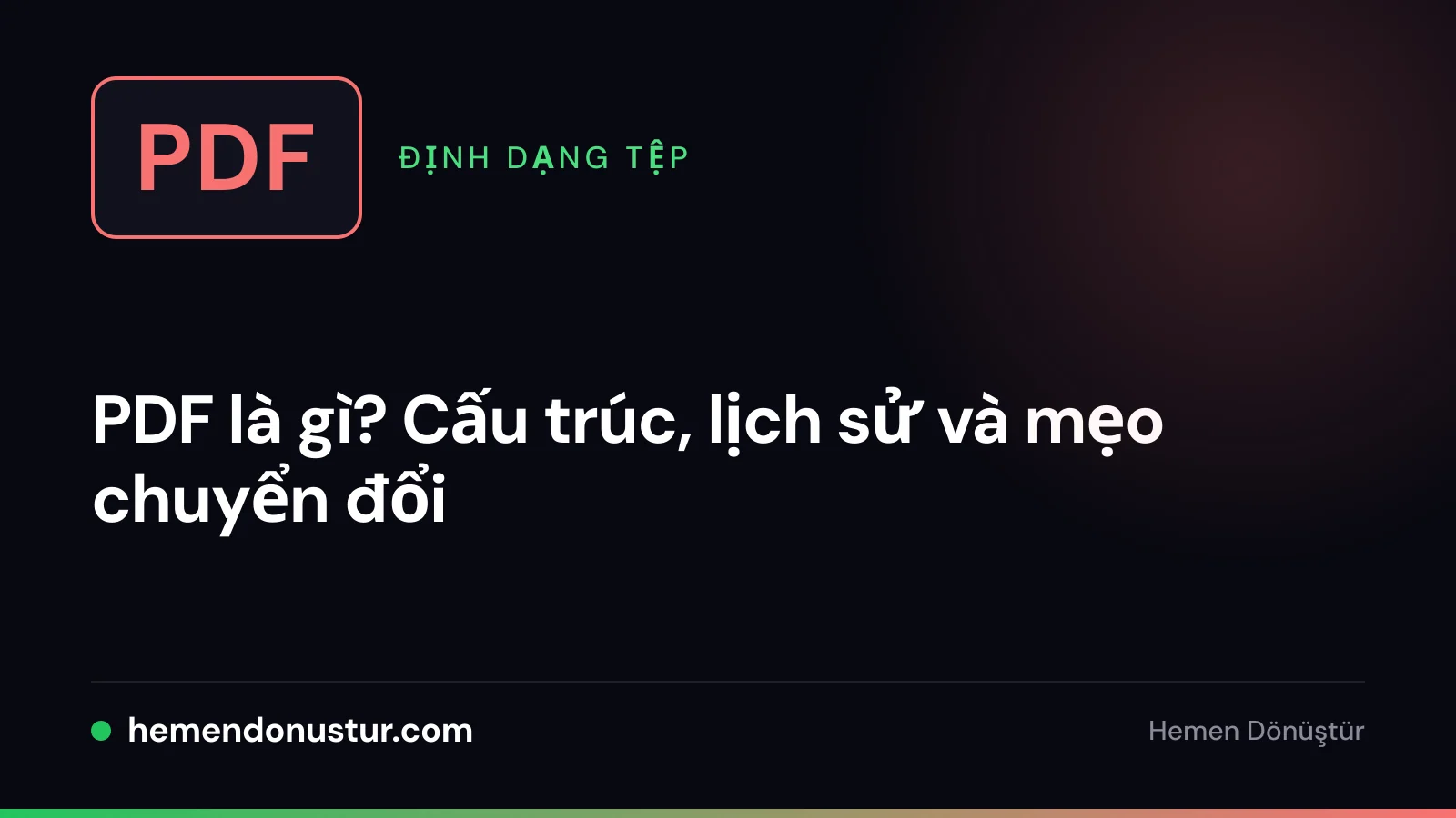 Nhãn tệp ghi PDF kèm biểu tượng trang giấy