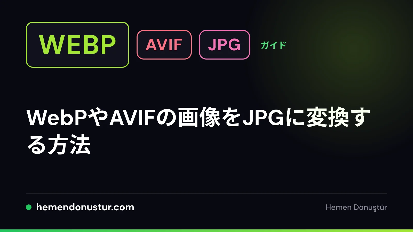 WebPとAVIFをJPGに変換するガイドのカバー画像