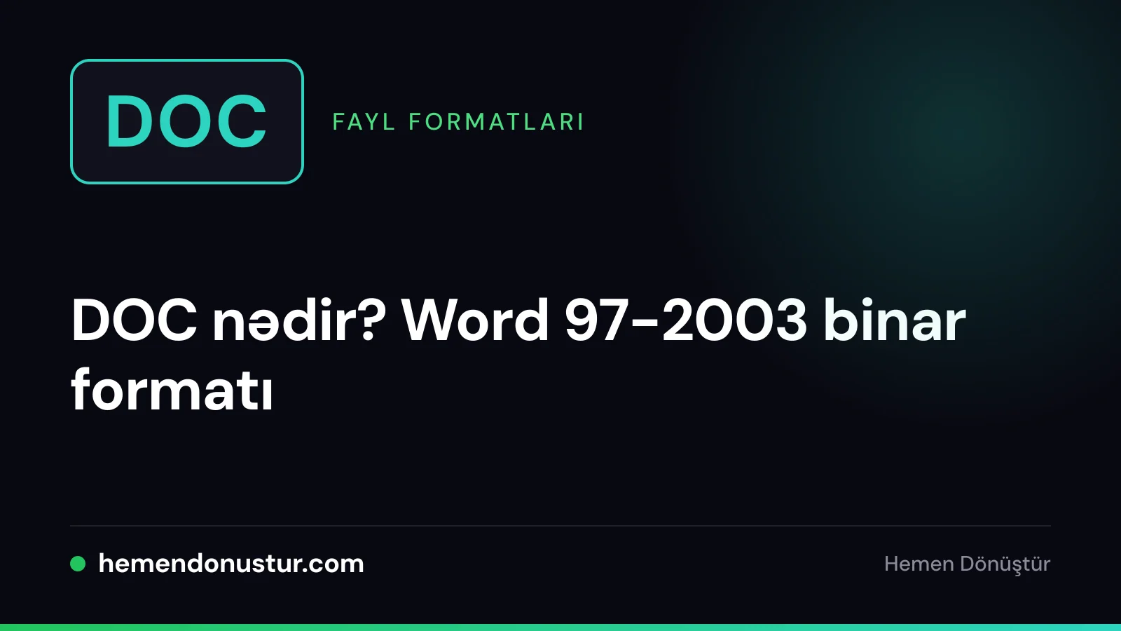 Üzərində DOC yazılmış fayl nişanı