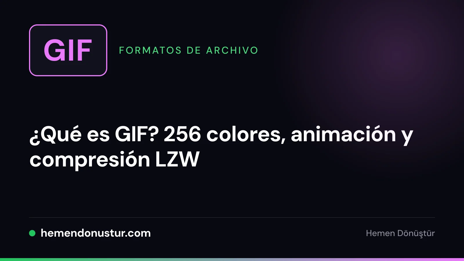 Portada de la guía del formato GIF