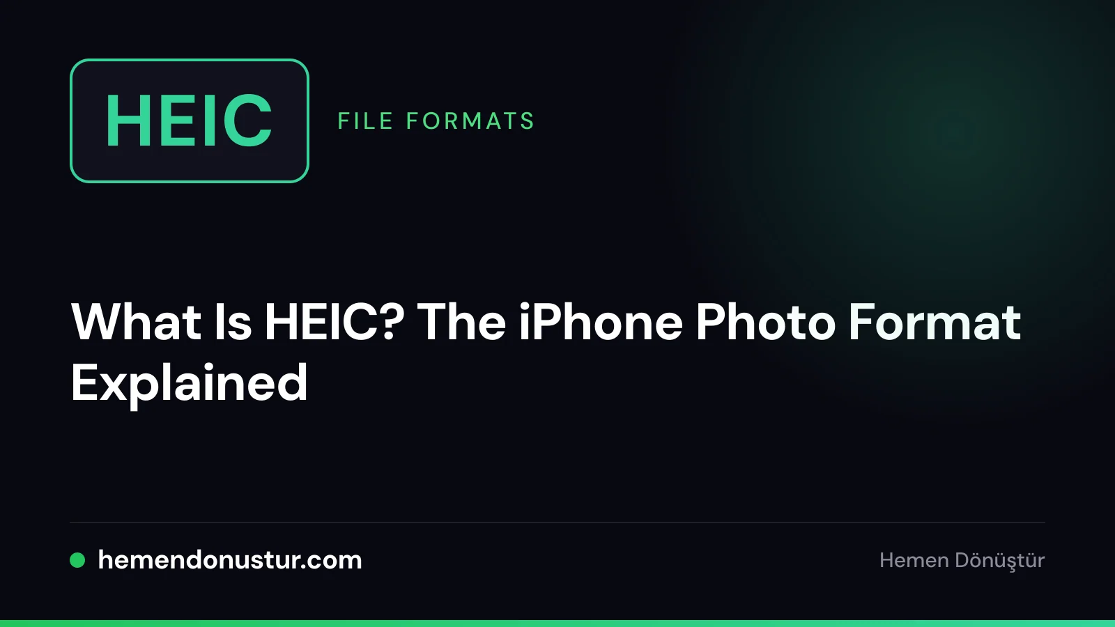 Cover image for the HEIC photo format guide