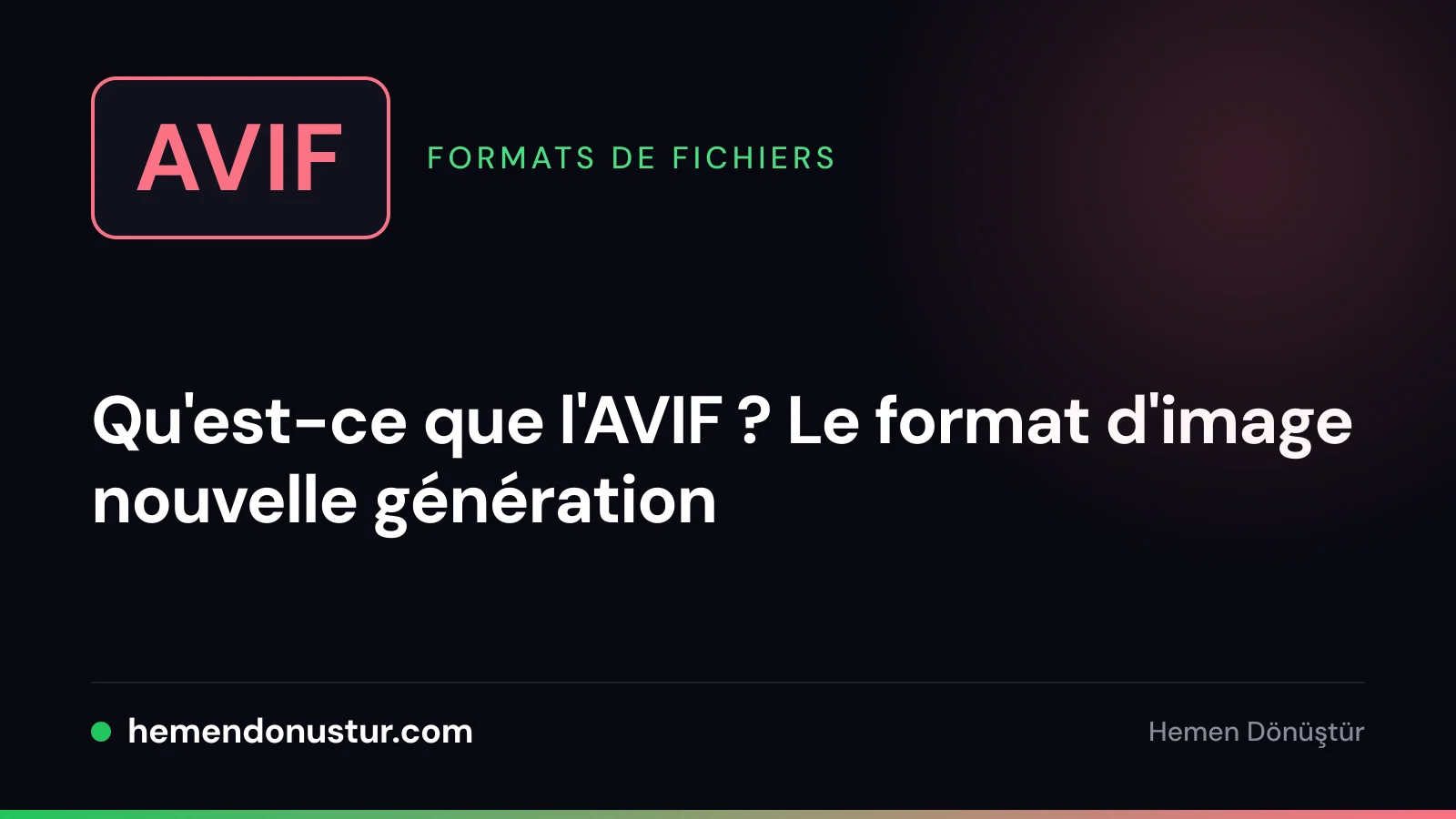Image de couverture du guide sur le format AVIF