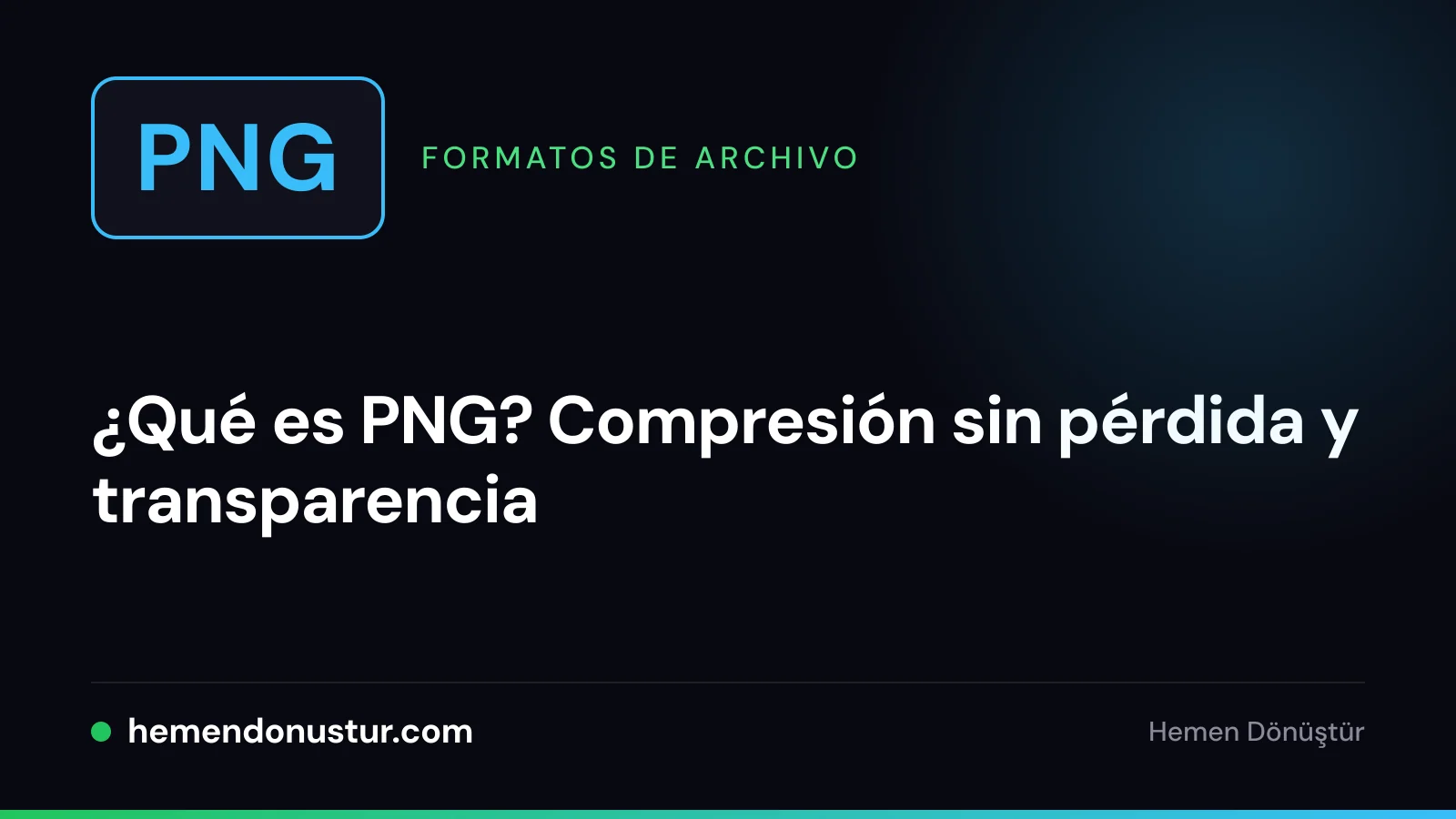 Portada de la guía del formato PNG