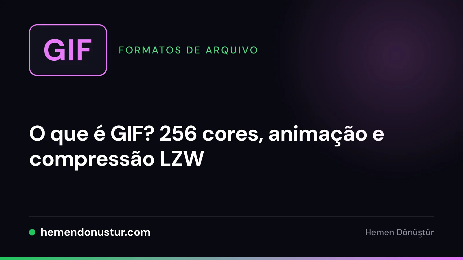 Imagem de capa do guia sobre o formato GIF