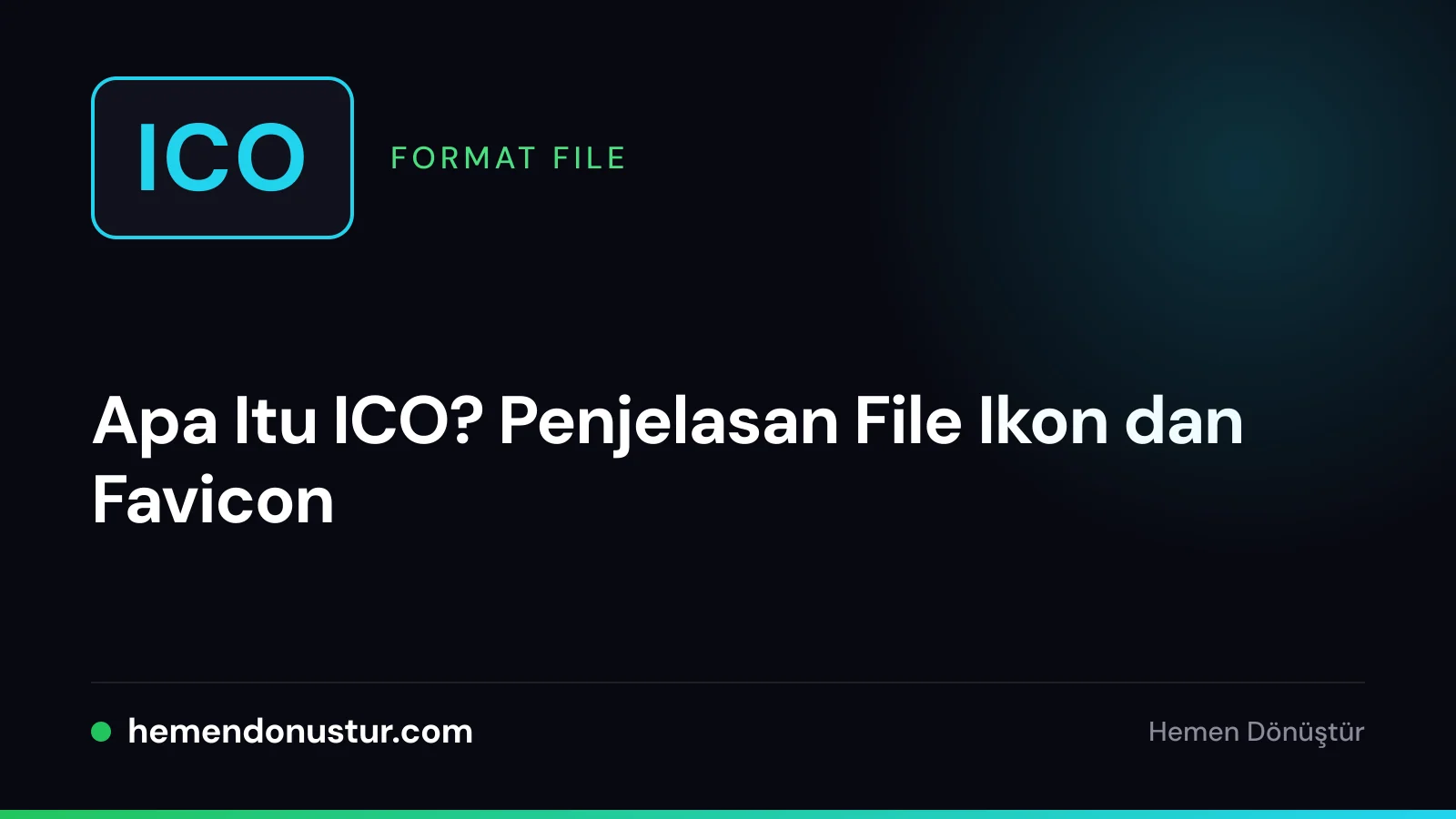 Gambar sampul panduan ikon ICO dan favicon