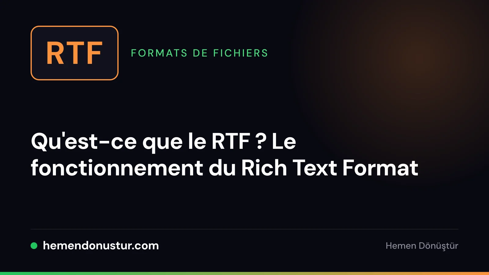 Badge de fichier marqué RTF