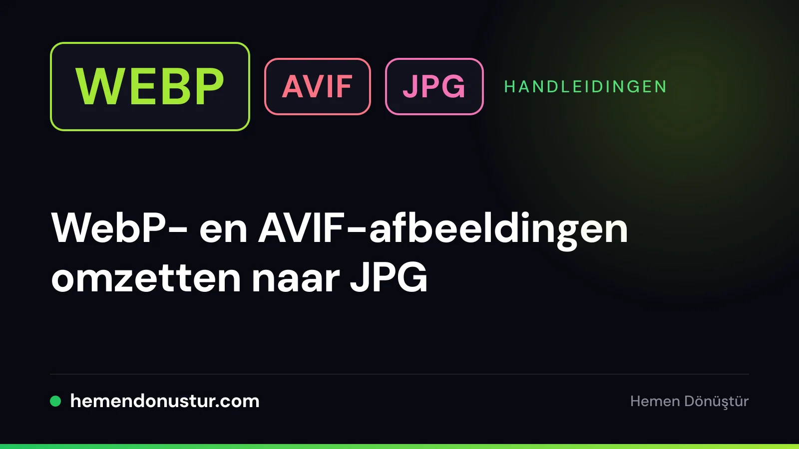 Omslag van de handleiding over WebP en AVIF omzetten naar JPG