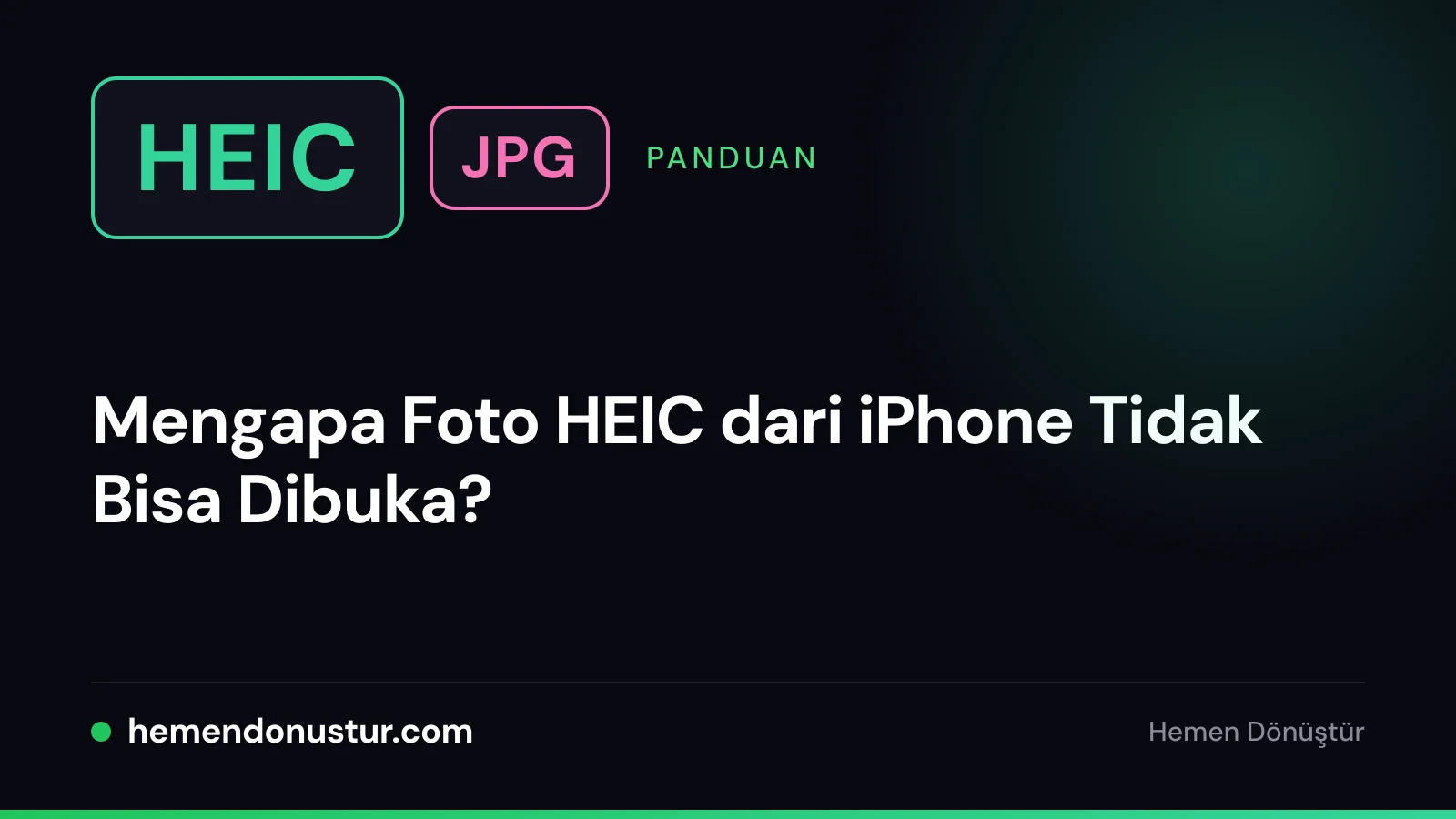 Sampul panduan untuk foto HEIC yang tidak bisa dibuka