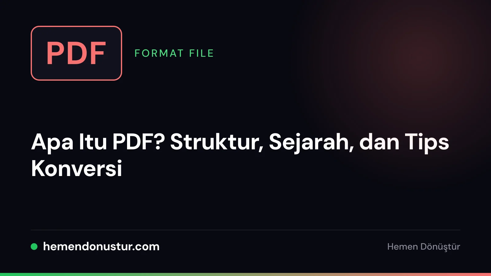 Lencana file bertuliskan PDF dengan ikon halaman