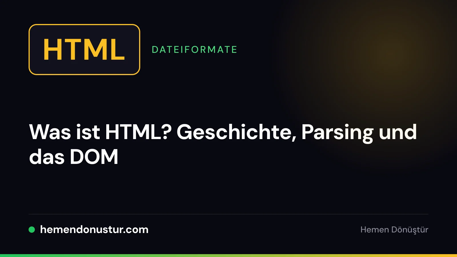 Dateisymbol mit der Aufschrift HTML und einer spitzen Klammer