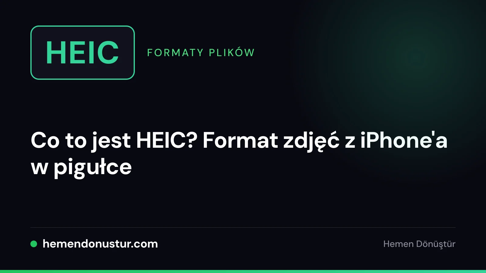 Okładka poradnika o formacie zdjęć HEIC