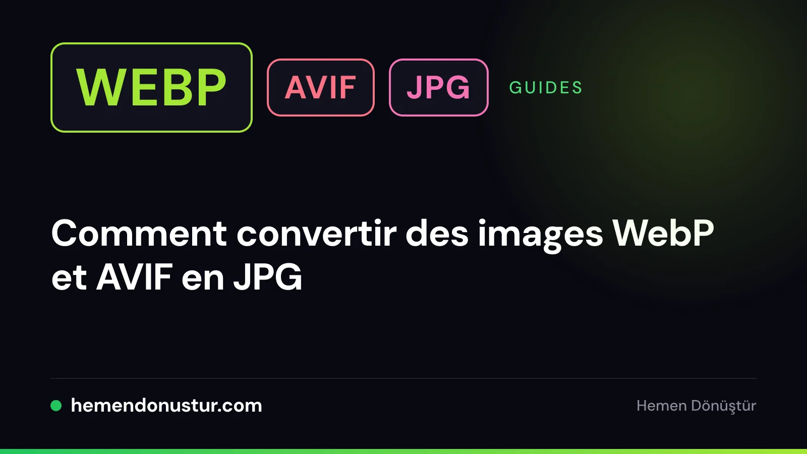 Image de couverture du guide sur la conversion du WebP et de l'AVIF en JPG