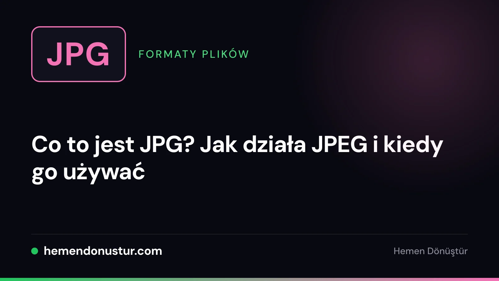 Okładka poradnika o formacie JPG