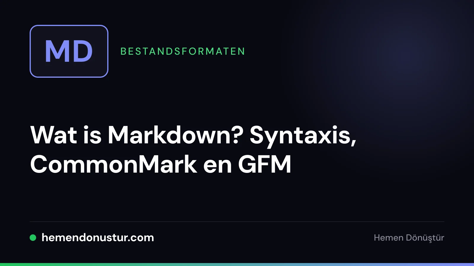 Bestandslabel met de tekst MD en een hekje