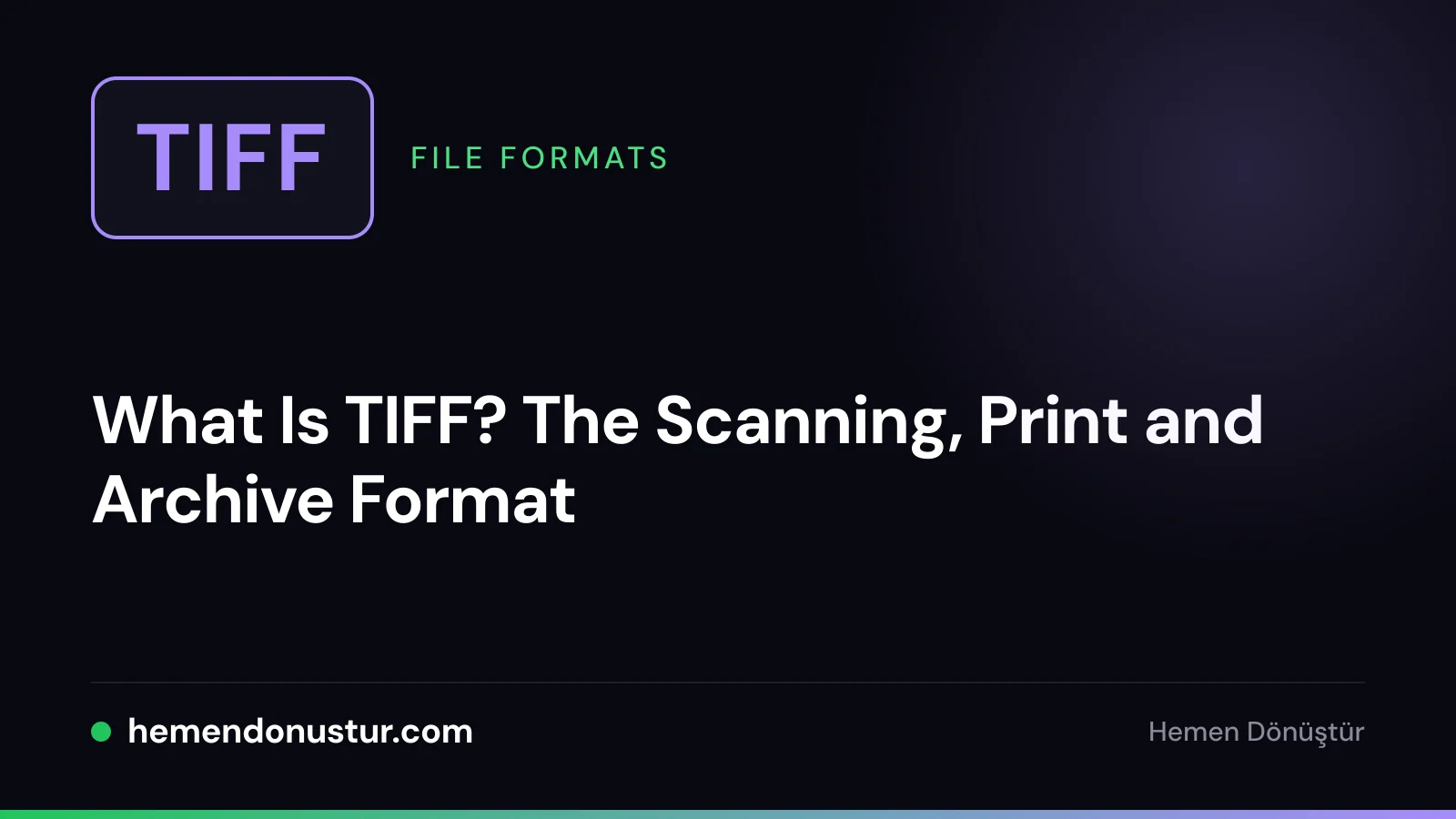 Cover image for the TIFF image format guide