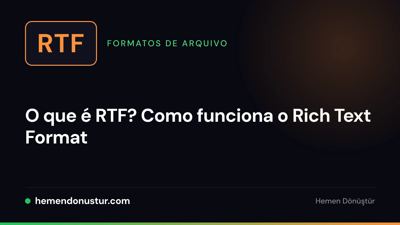Selo de arquivo com a sigla RTF