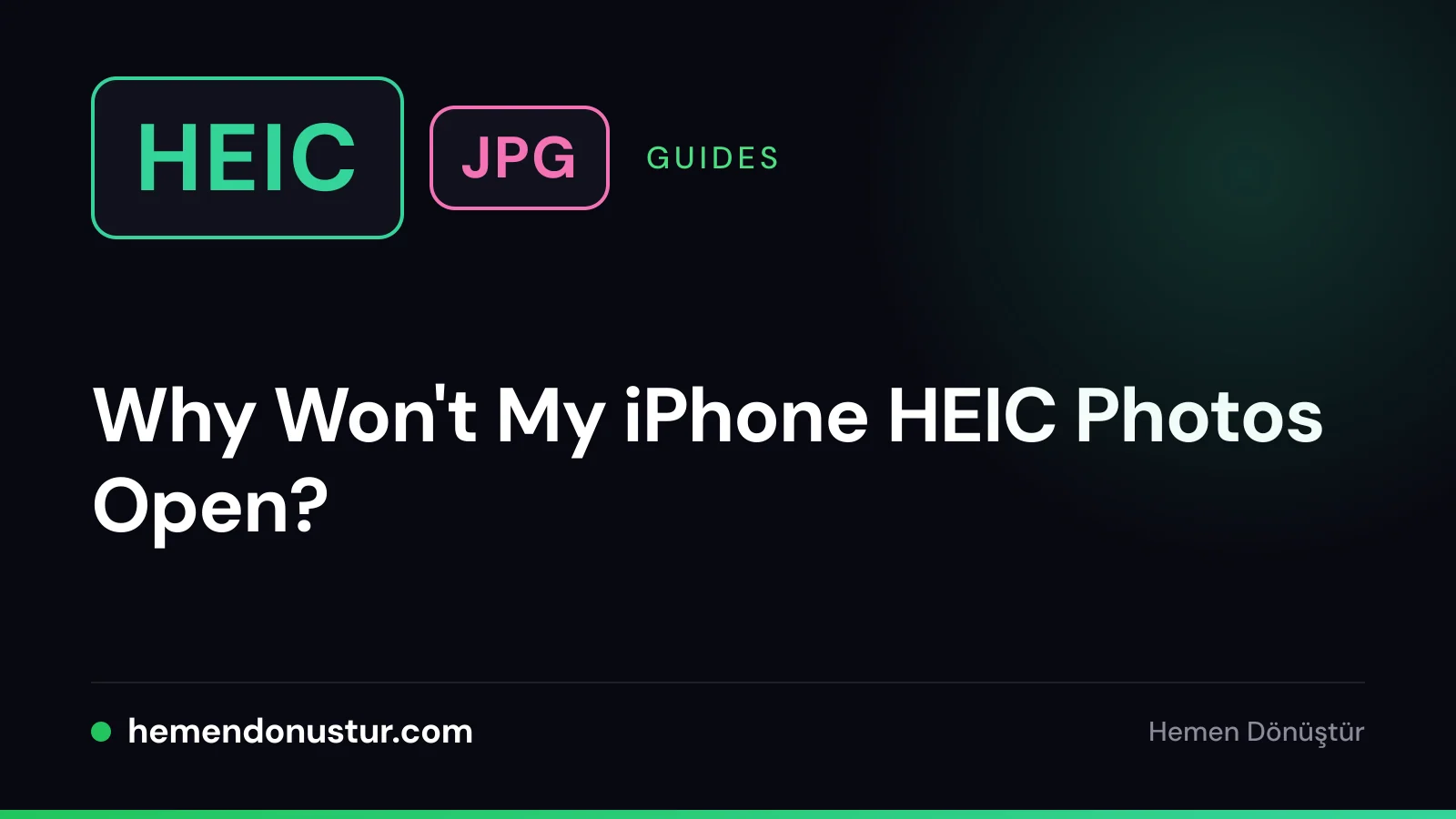 Cover for the guide on HEIC photos that will not open