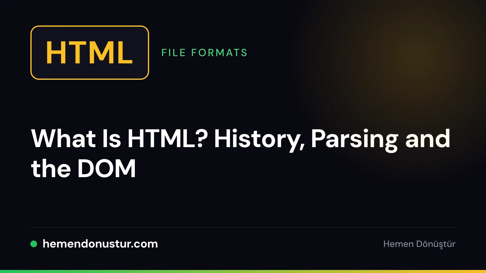 File badge labeled HTML with an angle bracket icon