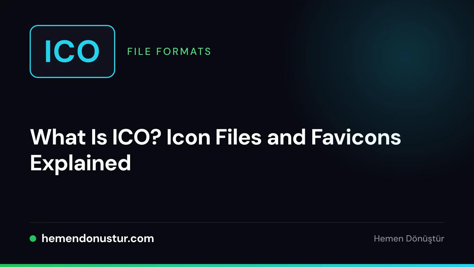 Cover image for the ICO icon and favicon guide