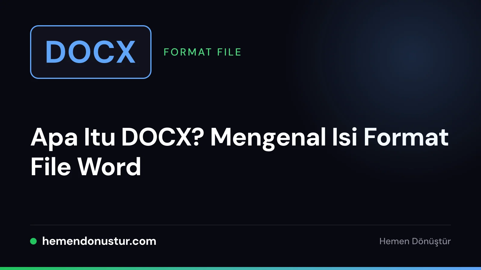 Lencana file biru bertuliskan DOCX