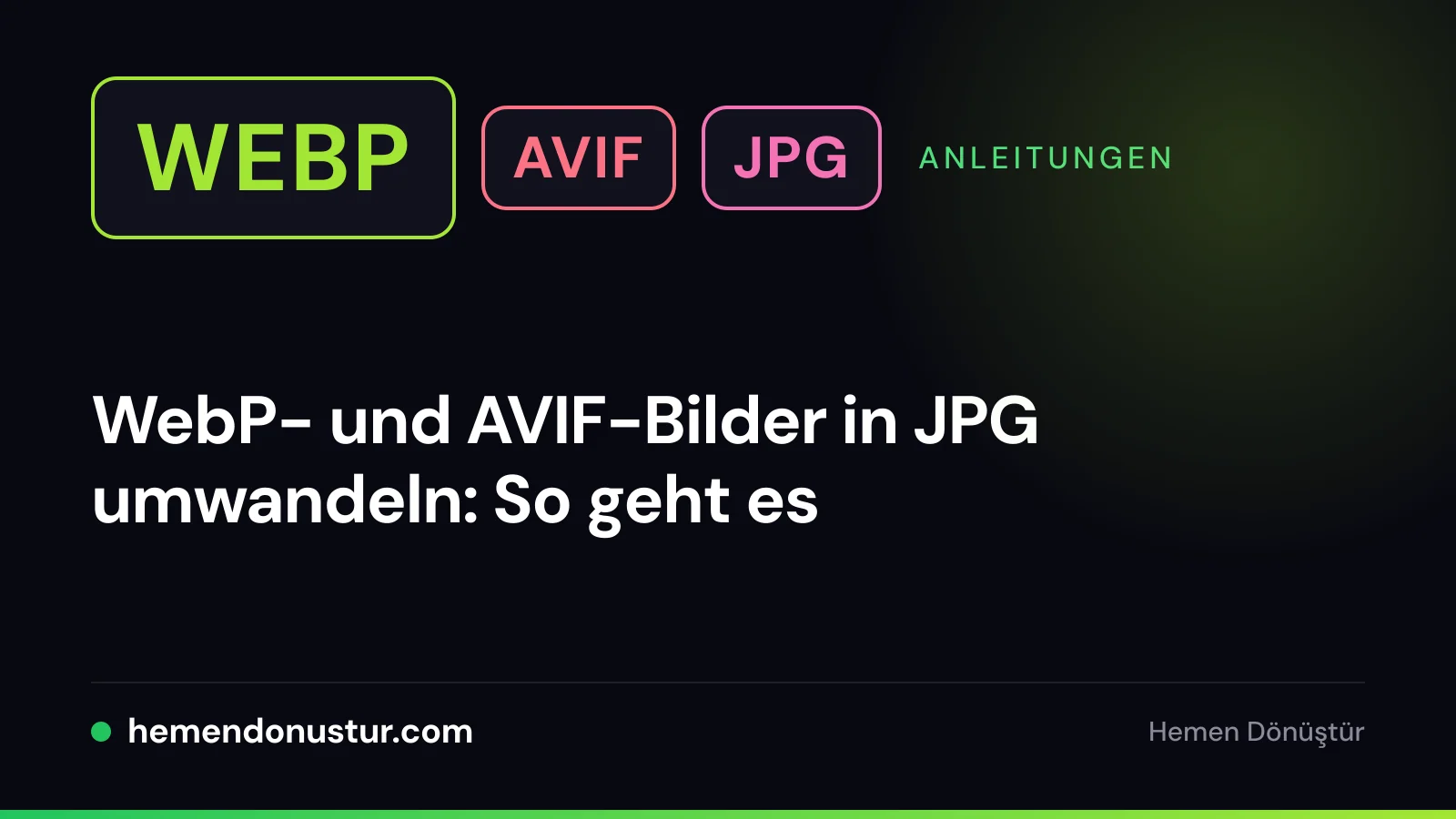 Titelbild zum Leitfaden über das Umwandeln von WebP und AVIF in JPG