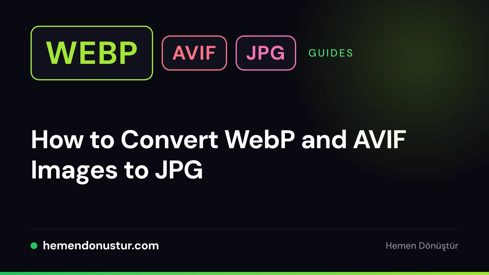 Cover for the guide on converting WebP and AVIF to JPG