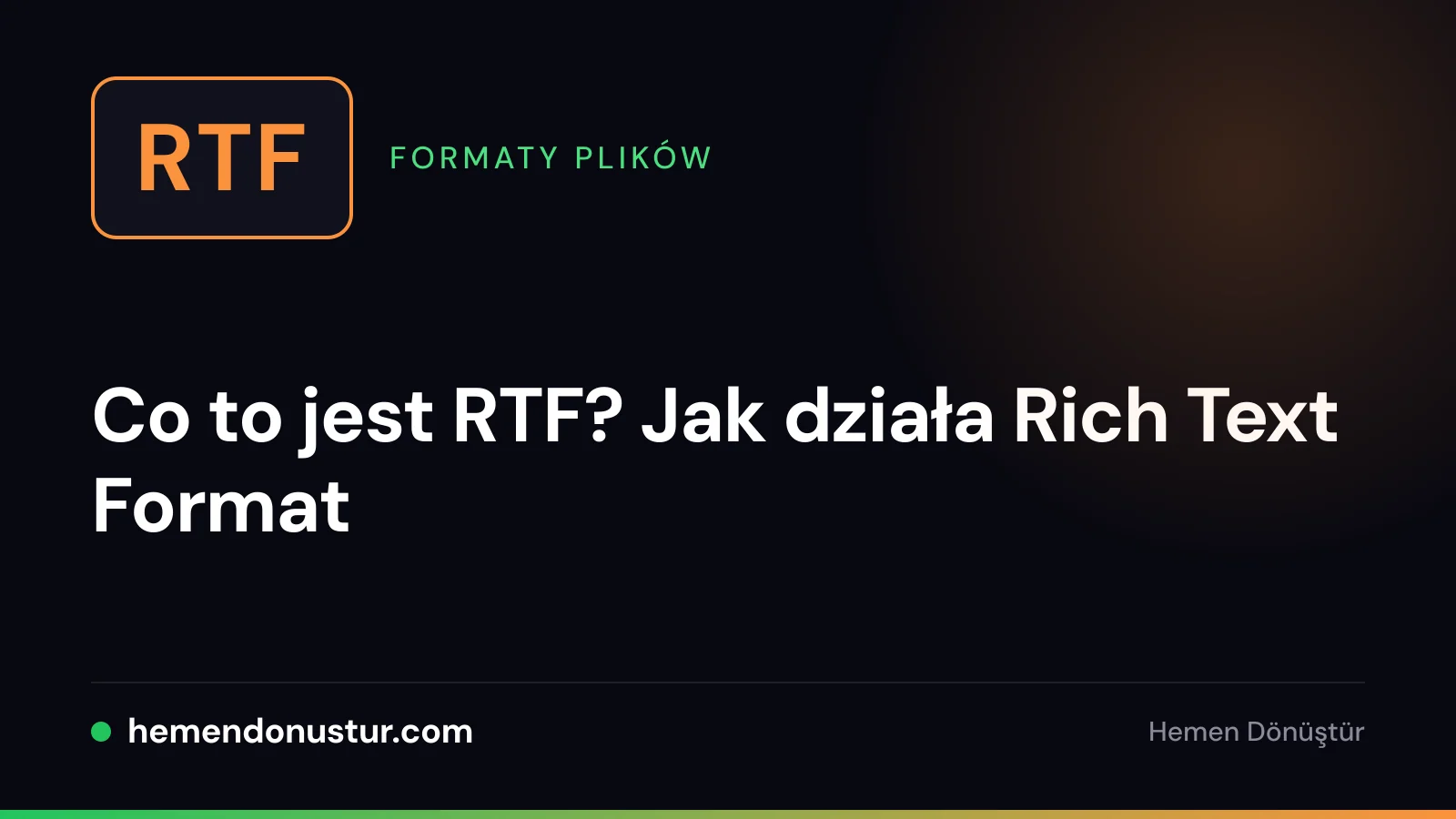 Plakietka pliku z napisem RTF