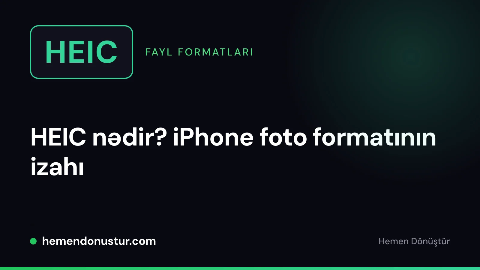 HEIC foto formatı bələdçisinin üz qabığı şəkli