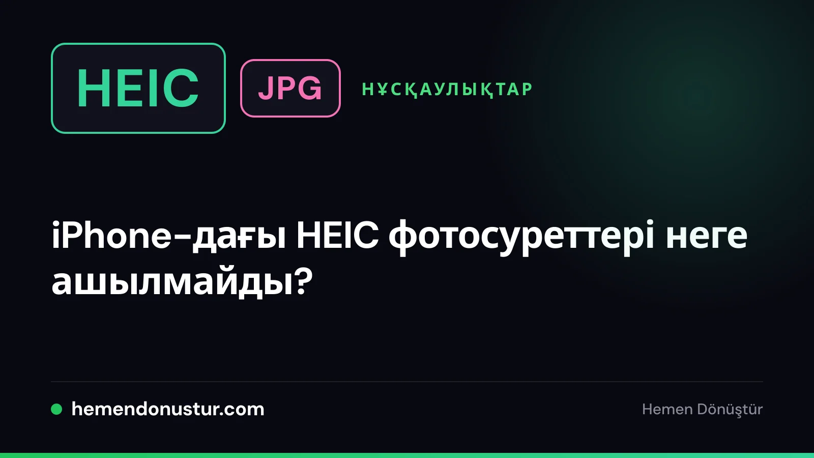 Ашылмайтын HEIC фотосуреттері туралы нұсқаулықтың мұқабасы