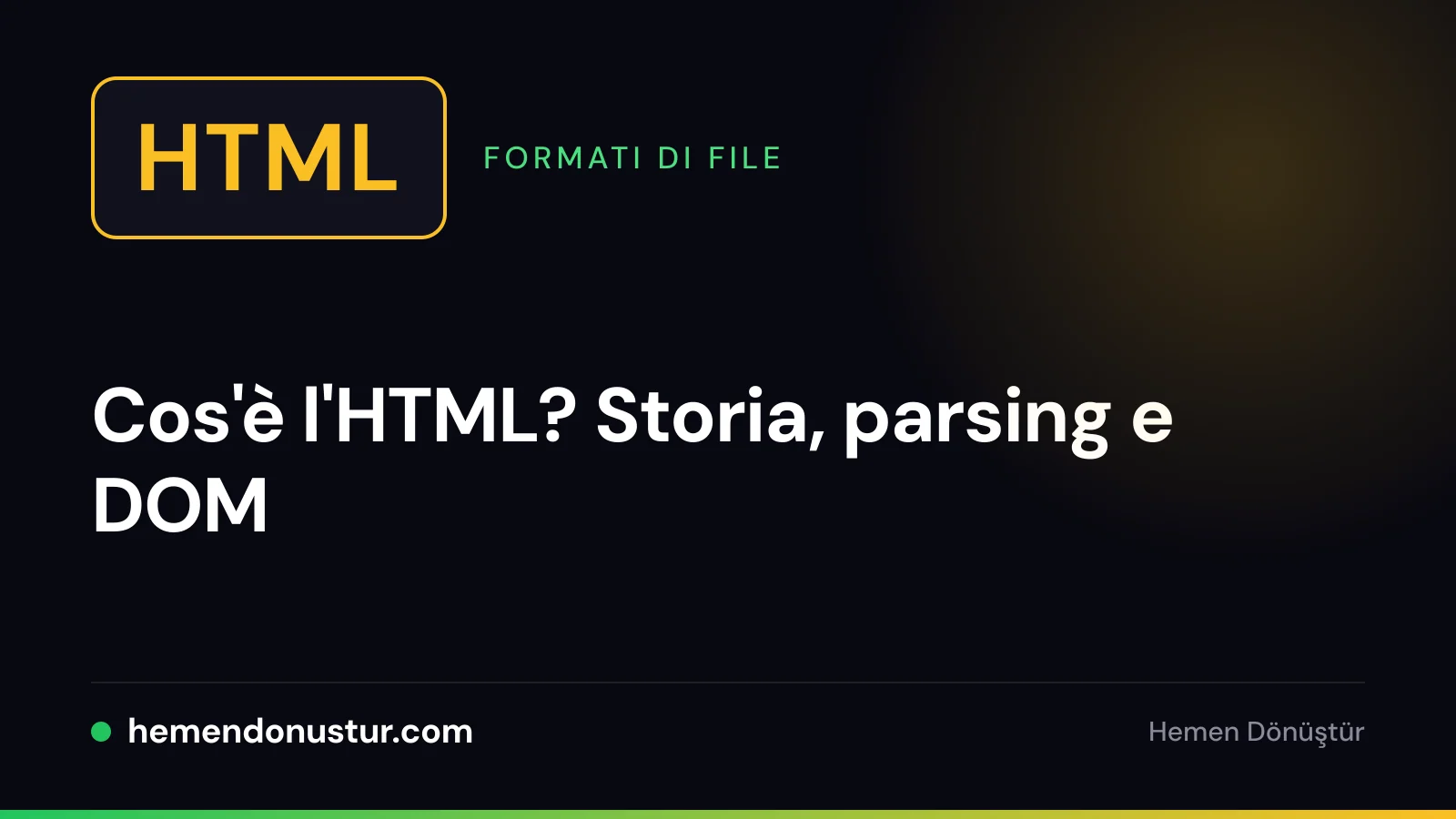 Etichetta di file con la scritta HTML e l'icona di una parentesi angolare