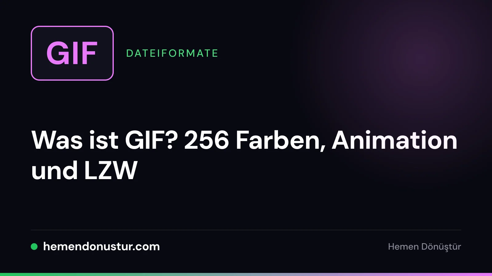 Titelbild zum Leitfaden über das GIF-Format
