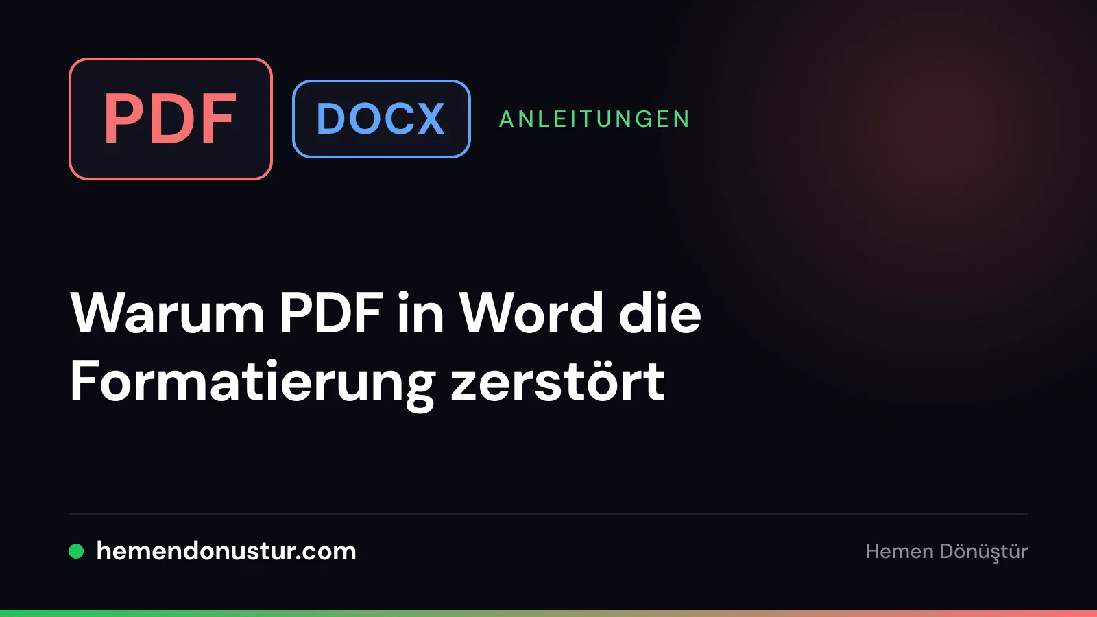 Titelbild zum Leitfaden über Formatierungsprobleme bei PDF in Word