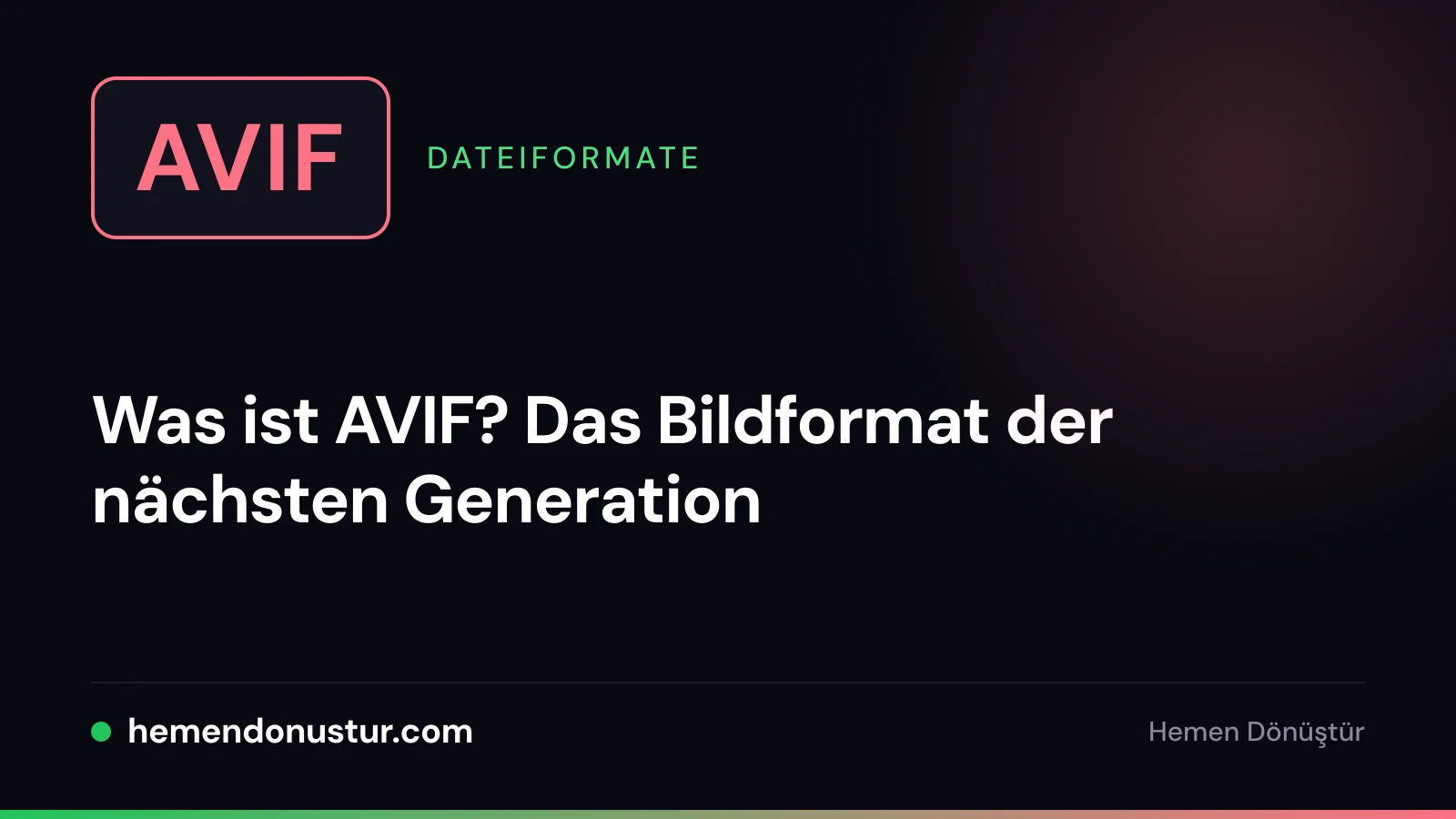 Titelbild zum Leitfaden über das AVIF-Format