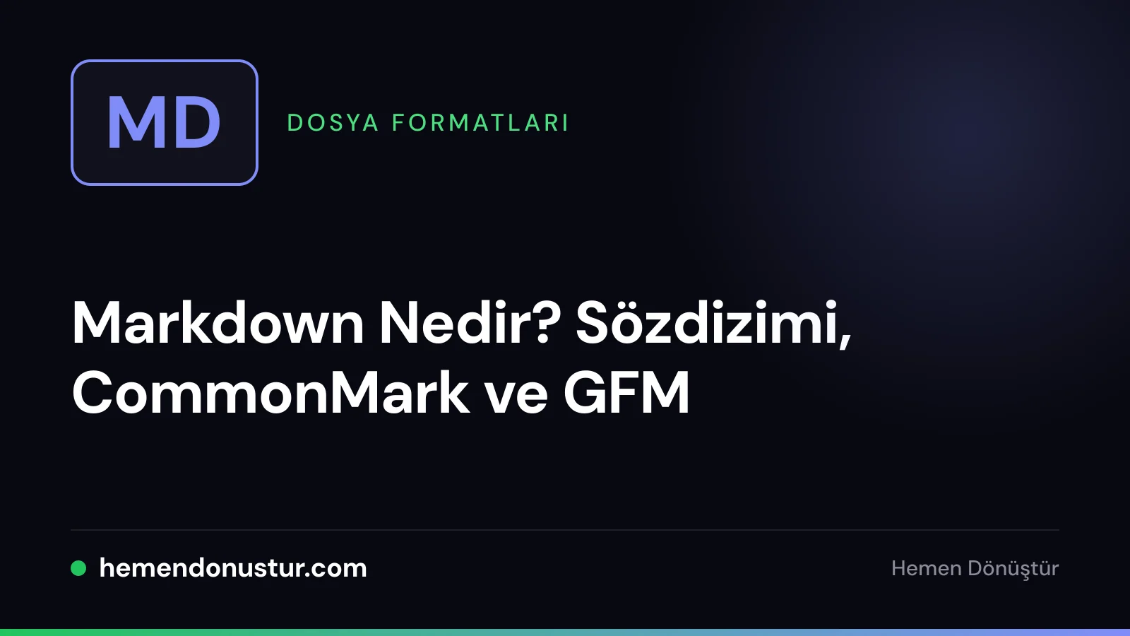 Üzerinde MD yazan dosya rozeti ve diyez simgesi