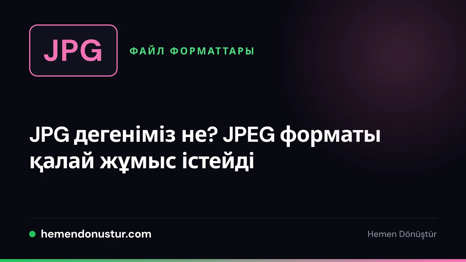 JPG форматы туралы нұсқаулықтың мұқаба суреті