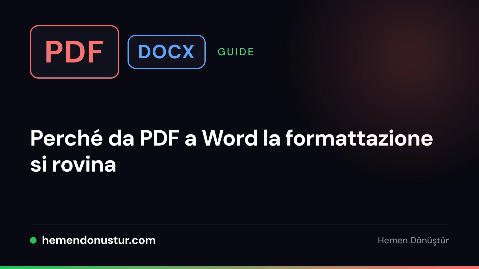 Immagine di copertina della guida ai problemi di formattazione da PDF a Word