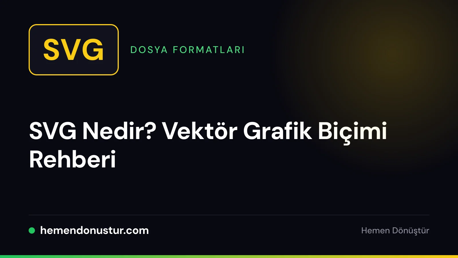 SVG vektör grafik biçimi rehberi kapak görseli