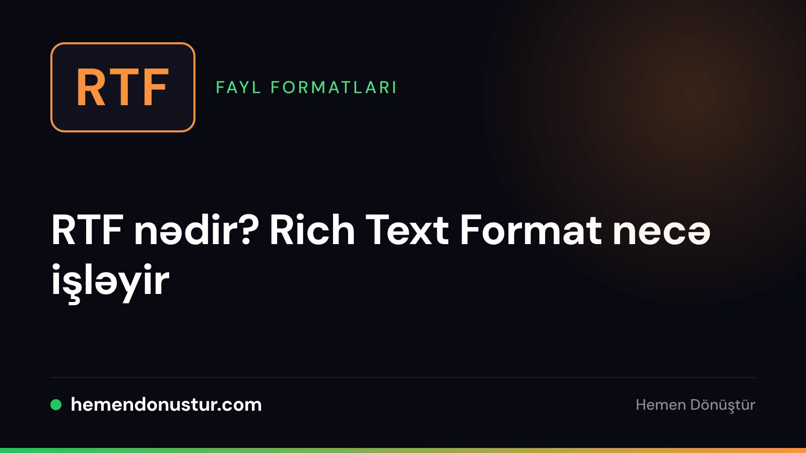 Üzərində RTF yazılmış fayl nişanı