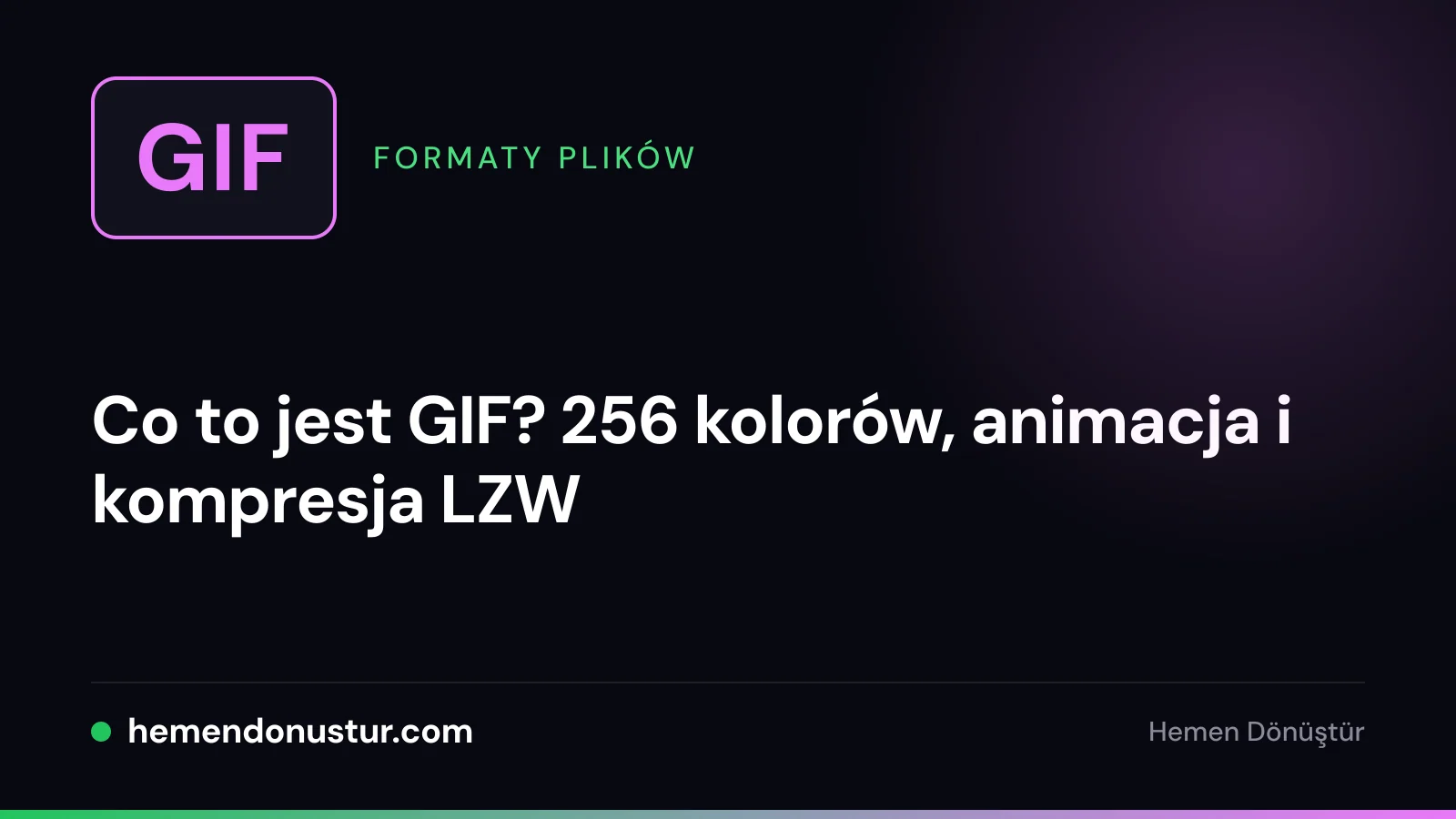 Okładka poradnika o formacie GIF
