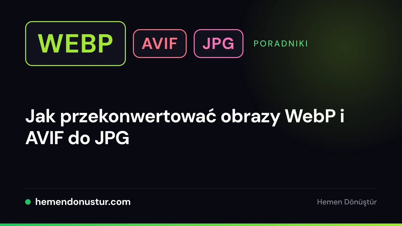 Okładka poradnika o konwersji WebP i AVIF do JPG