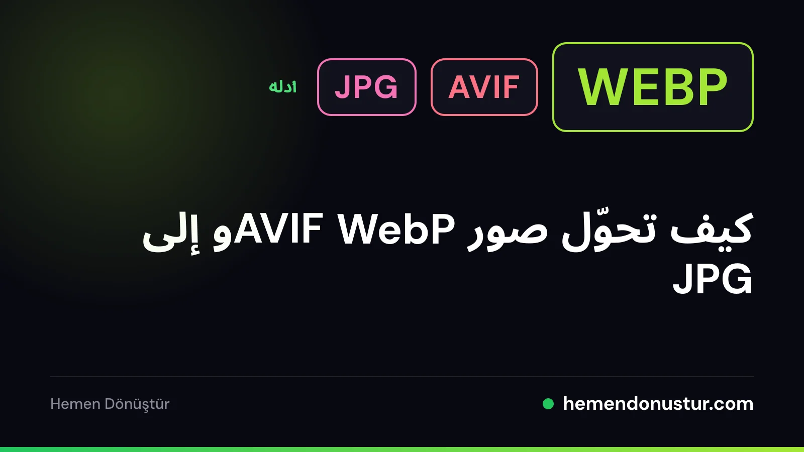 غلاف دليل تحويل WebP وAVIF إلى JPG