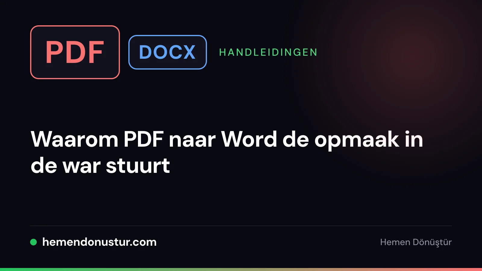 Omslag van de handleiding over opmaakproblemen bij PDF naar Word