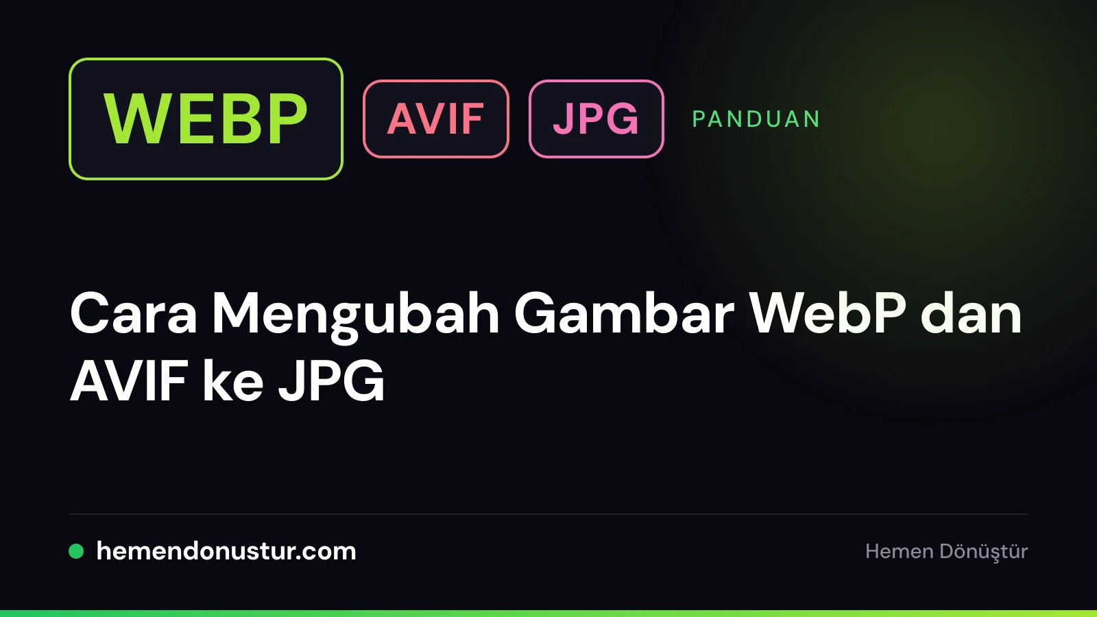 Sampul panduan mengubah WebP dan AVIF ke JPG