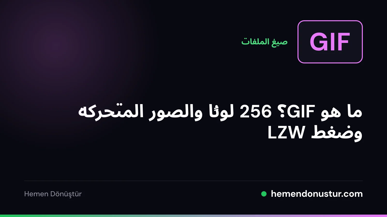 صورة غلاف لدليل صيغة GIF