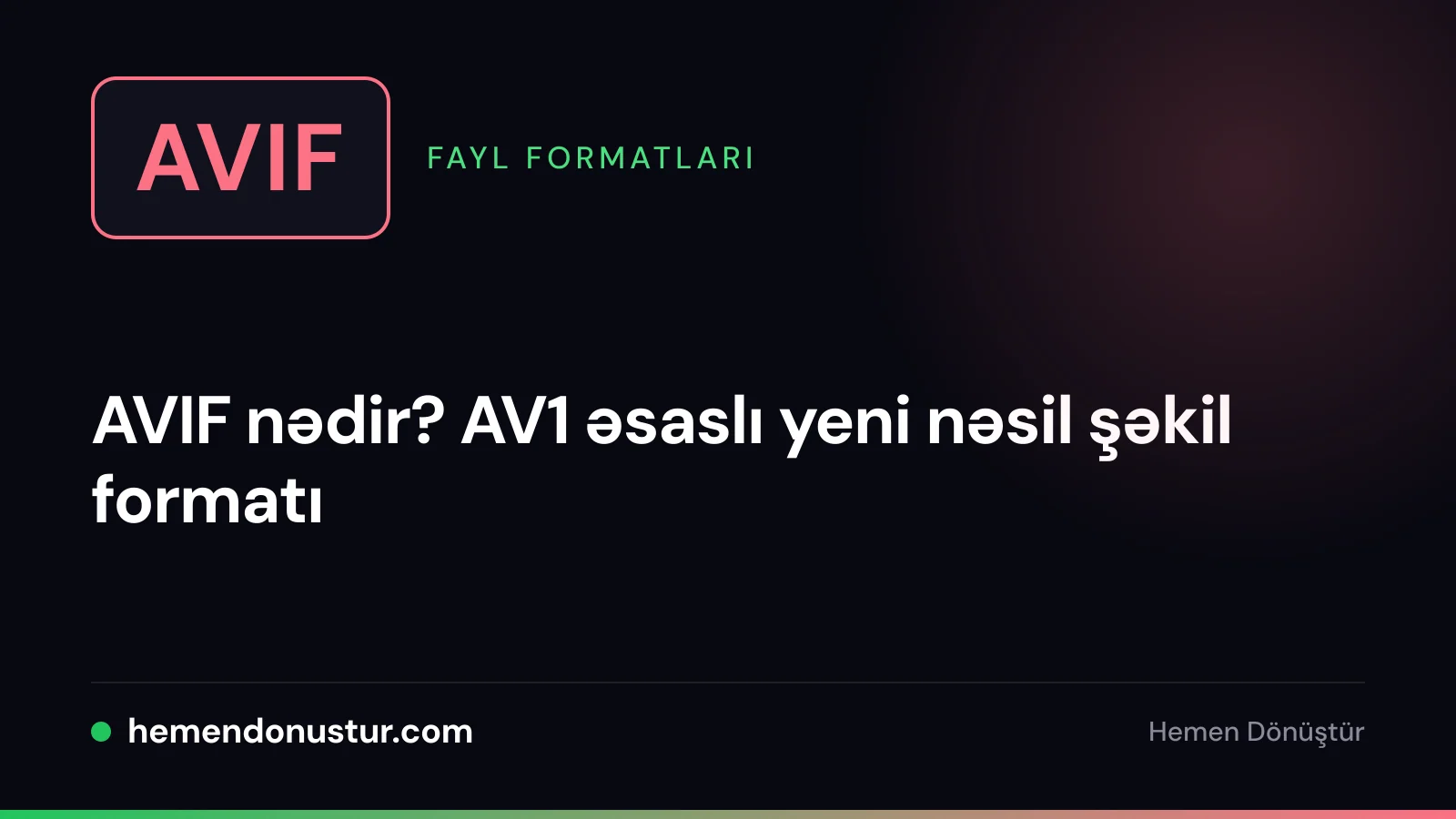 AVIF formatı bələdçisinin üz qabığı şəkli
