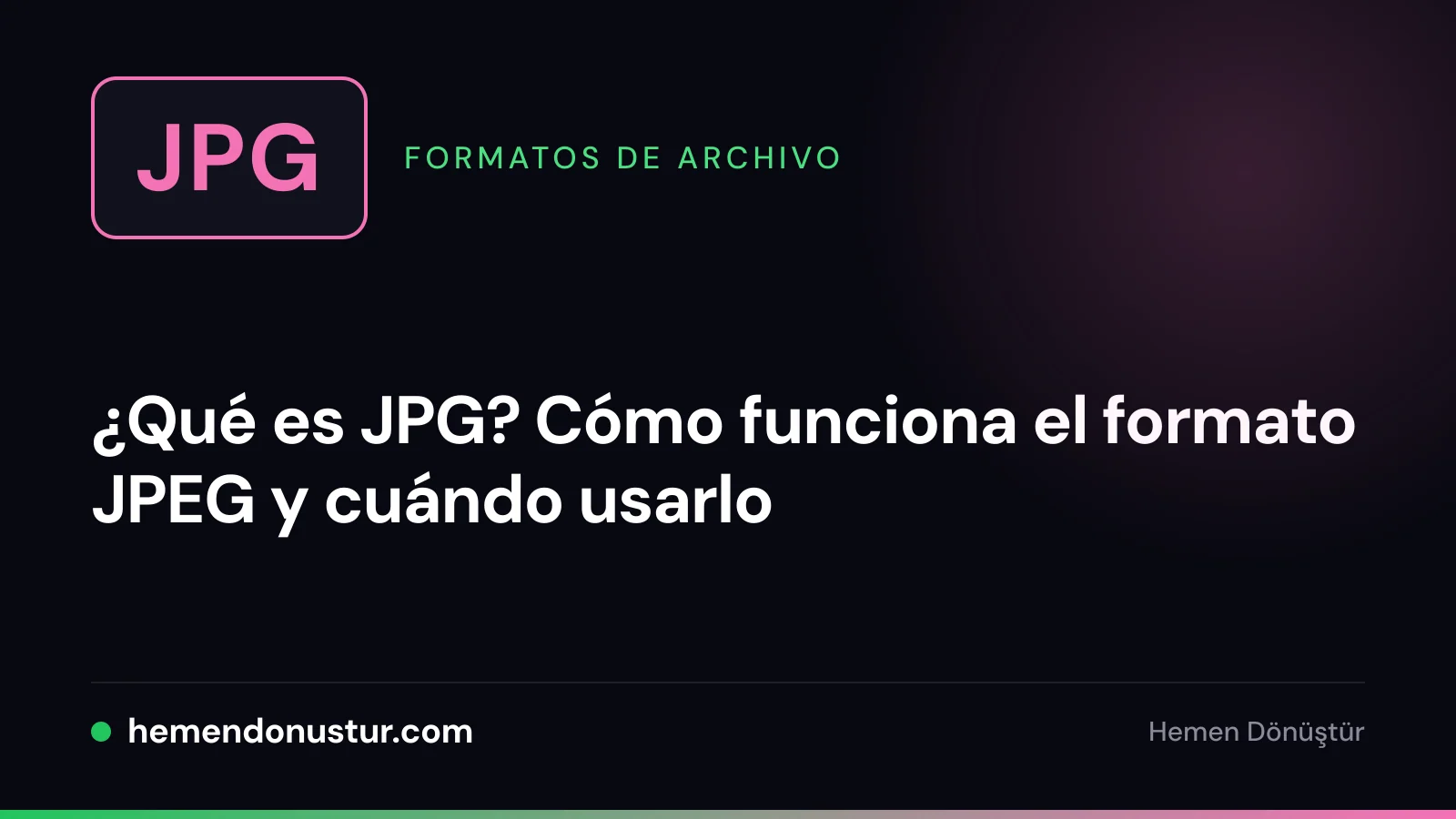Portada de la guía del formato JPG