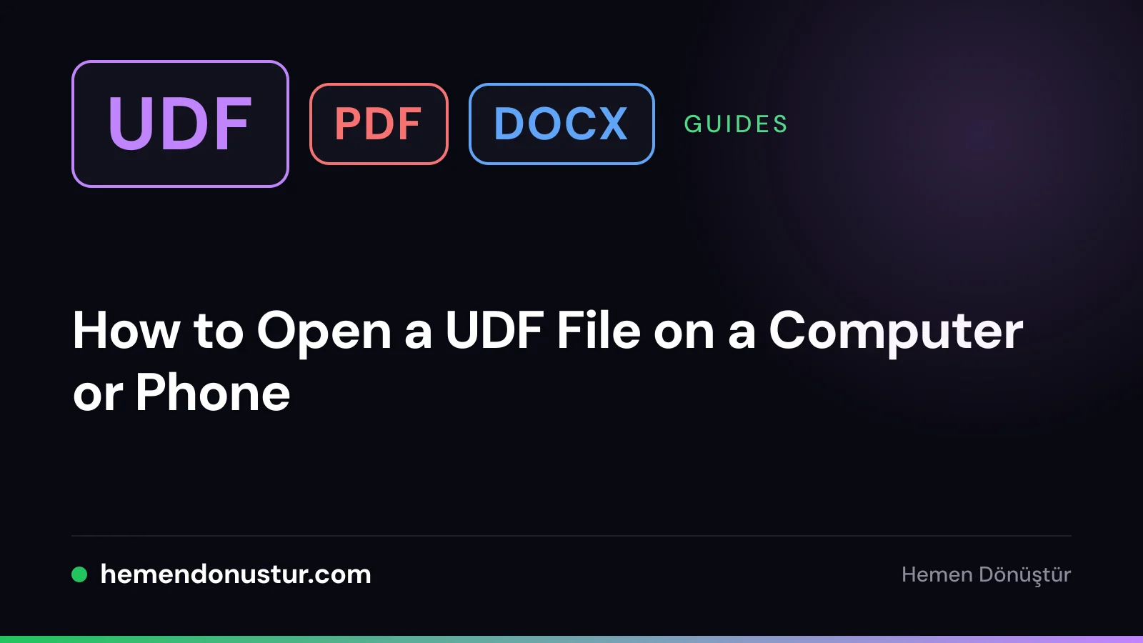 Cover for the guide on opening UDF files