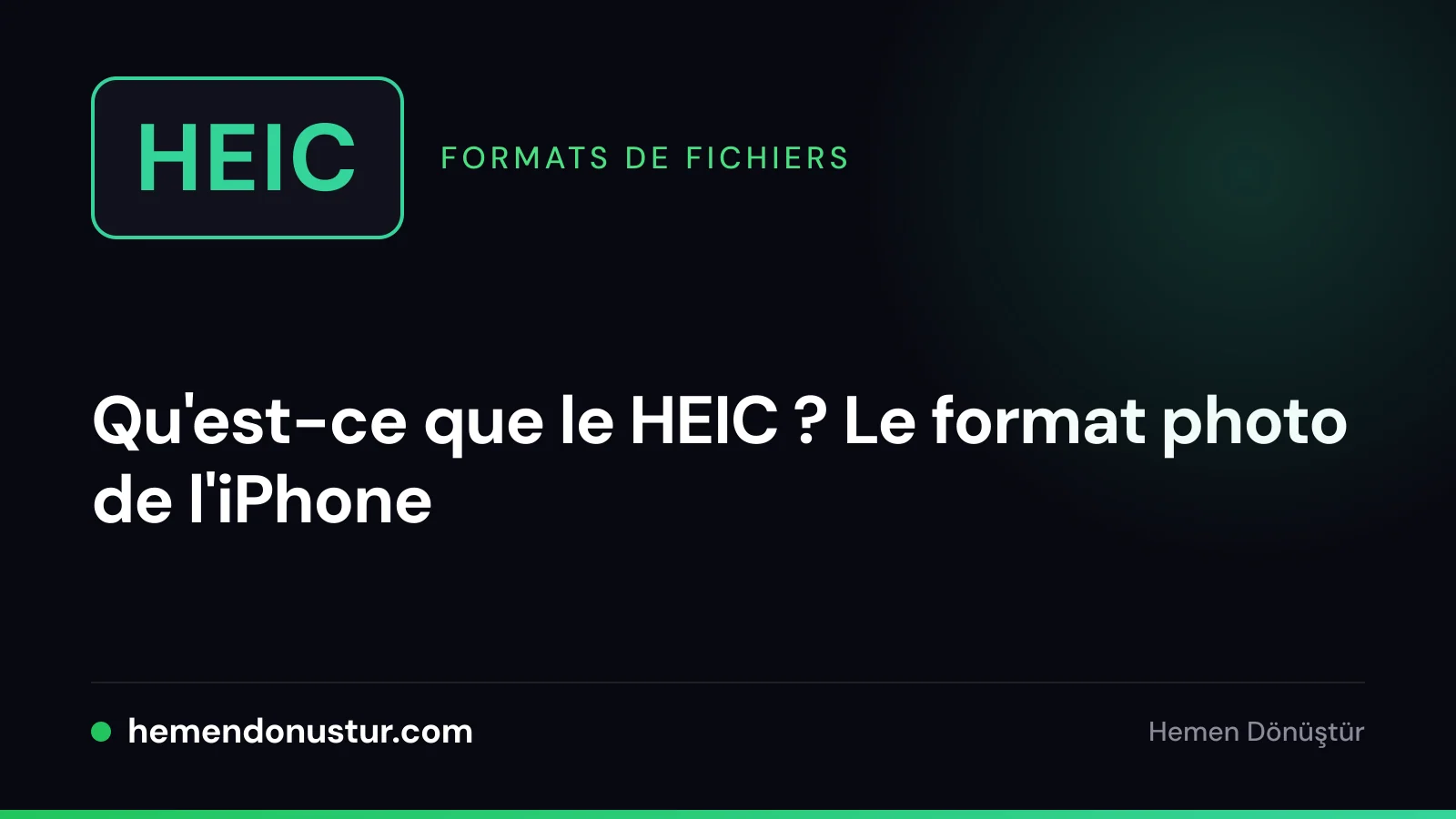 Image de couverture du guide sur le format photo HEIC